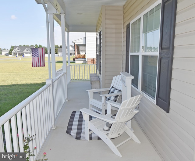 view of patio with covered porch