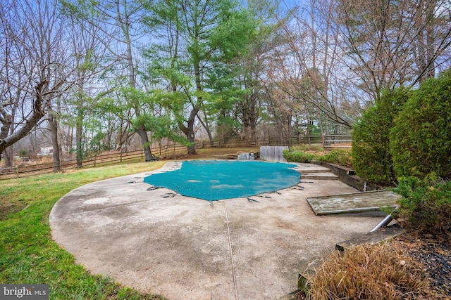 view of pool with a patio