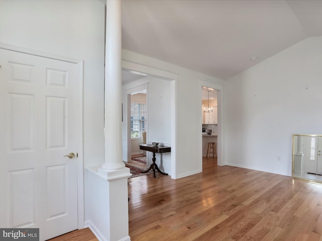 interior space featuring hardwood / wood-style flooring