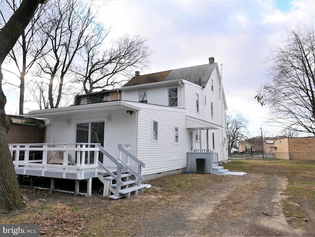 view of rear view of house