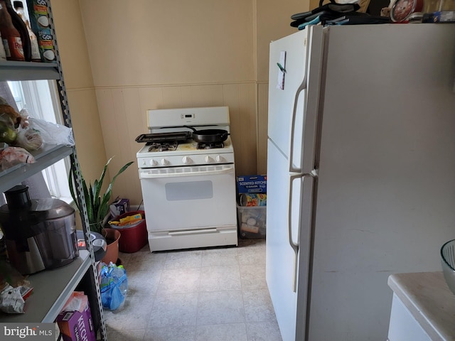 kitchen with white appliances