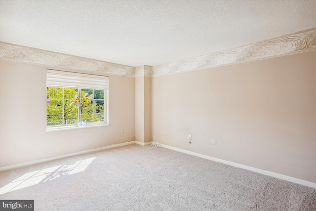 empty room featuring light carpet