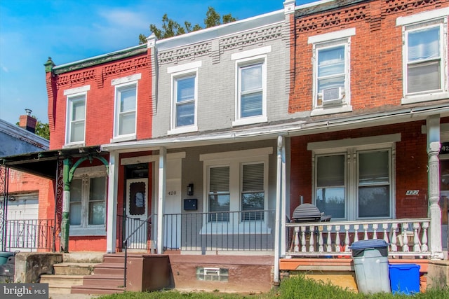 multi unit property with a porch