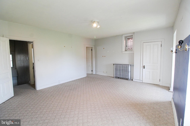 empty room with radiator