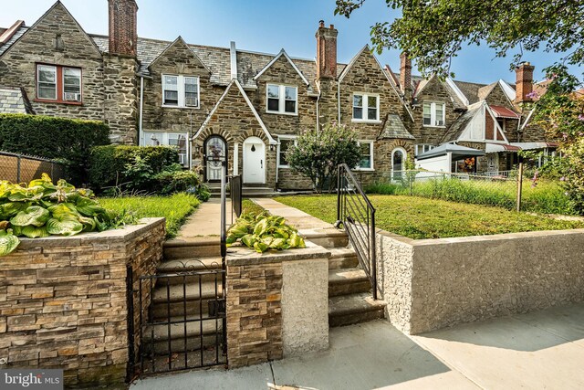 view of tudor home