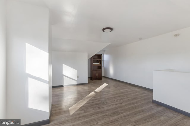 interior space featuring dark hardwood / wood-style flooring