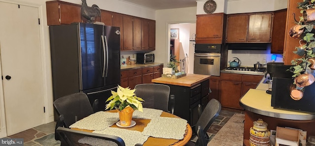 kitchen featuring appliances with stainless steel finishes