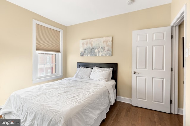 bedroom featuring hardwood / wood-style flooring