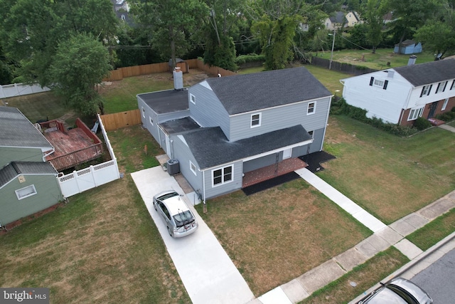 birds eye view of property