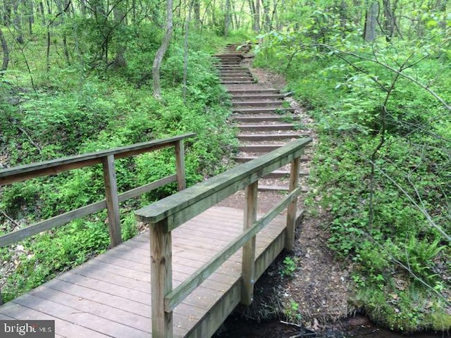 deck with stairs