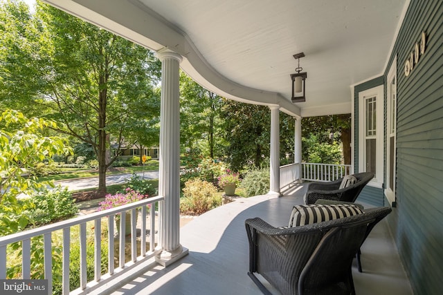 view of patio / terrace featuring a porch