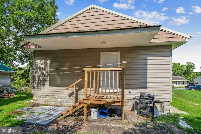 view of rear view of property