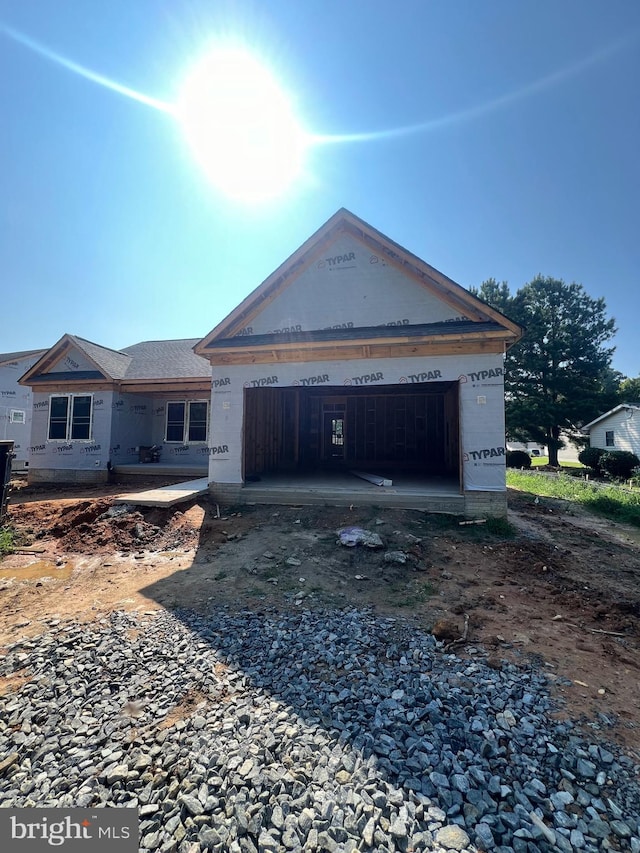 view of front of property with an attached garage