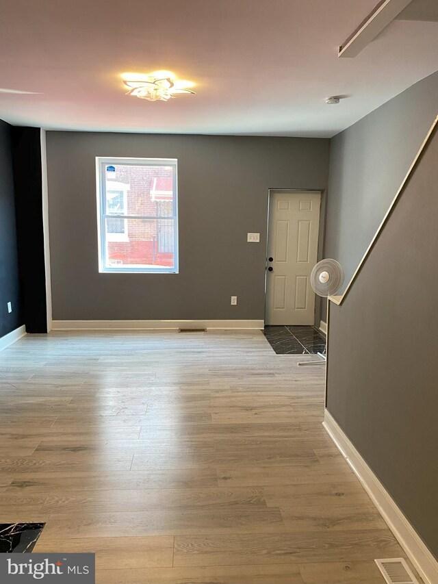 entrance foyer with wood-type flooring