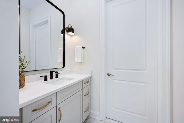 bathroom featuring vanity