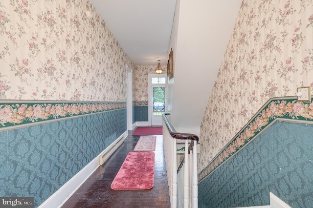 interior space featuring wood-type flooring