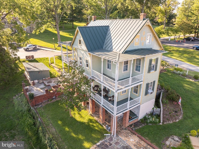 birds eye view of property