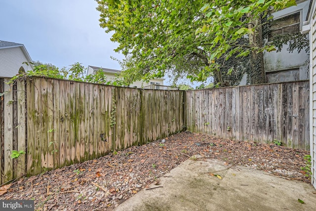 view of yard featuring a patio area