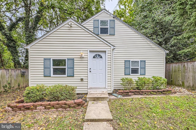 view of front of home