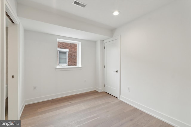 interior space with light wood-type flooring