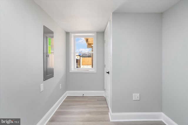 unfurnished room featuring wood-type flooring