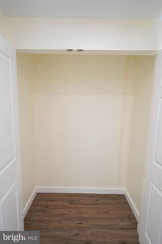 washroom featuring dark hardwood / wood-style flooring