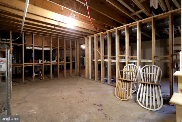 miscellaneous room featuring concrete flooring