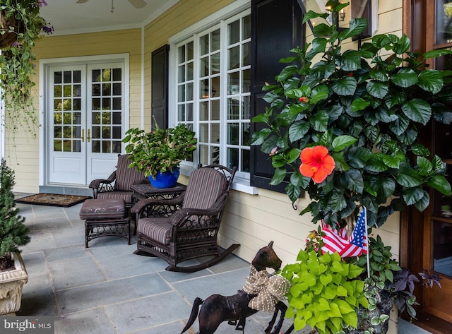 view of patio / terrace with french doors