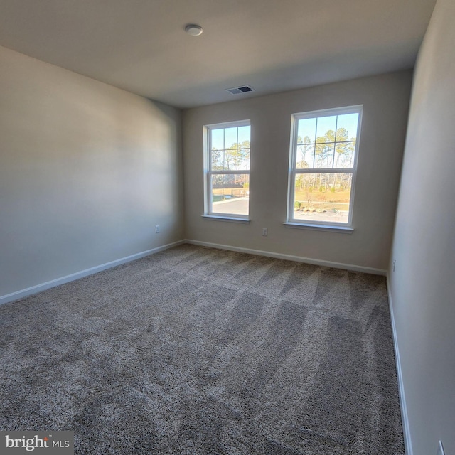 view of carpeted empty room