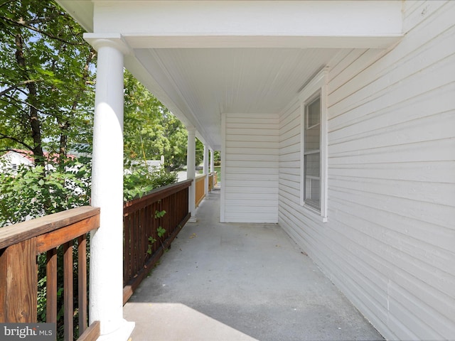 view of patio / terrace featuring a porch