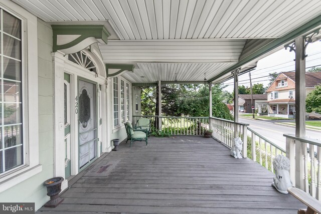 view of wooden terrace