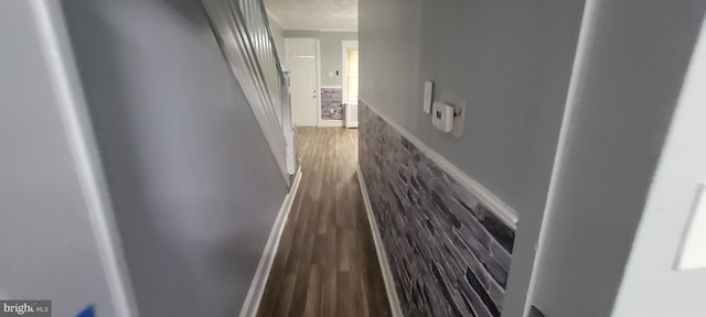 hall featuring hardwood / wood-style flooring