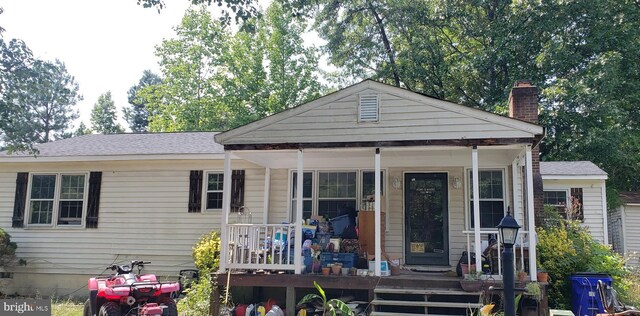 bungalow with covered porch