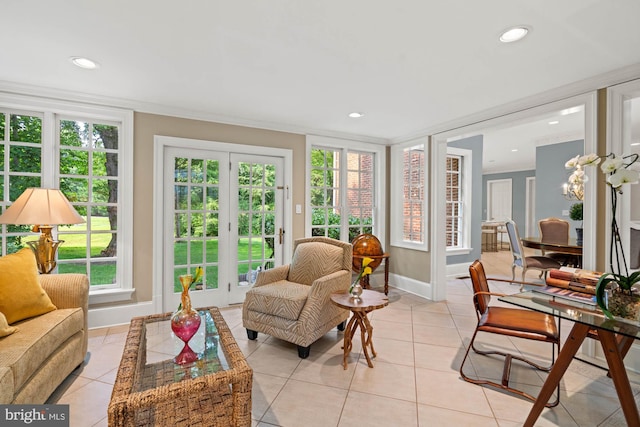 view of sunroom / solarium