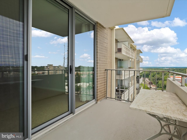 view of balcony