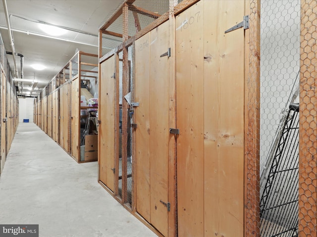 view of storage room