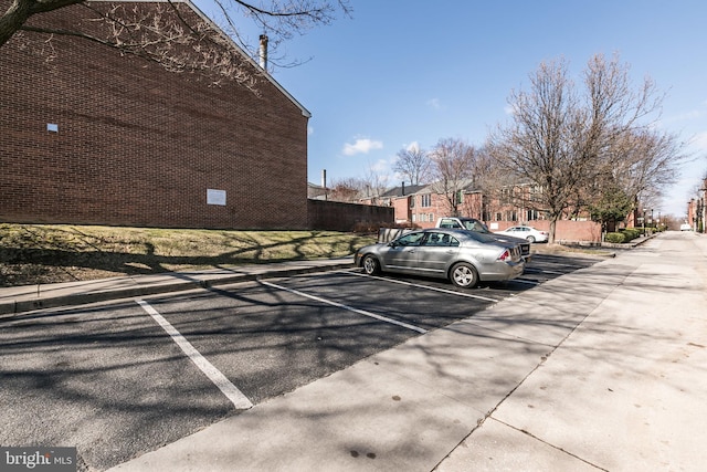 view of uncovered parking lot