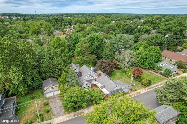 130 Mcfee St, Lewes, DE 19958 - aerial perspective of suburban area with a heavily wooded area
