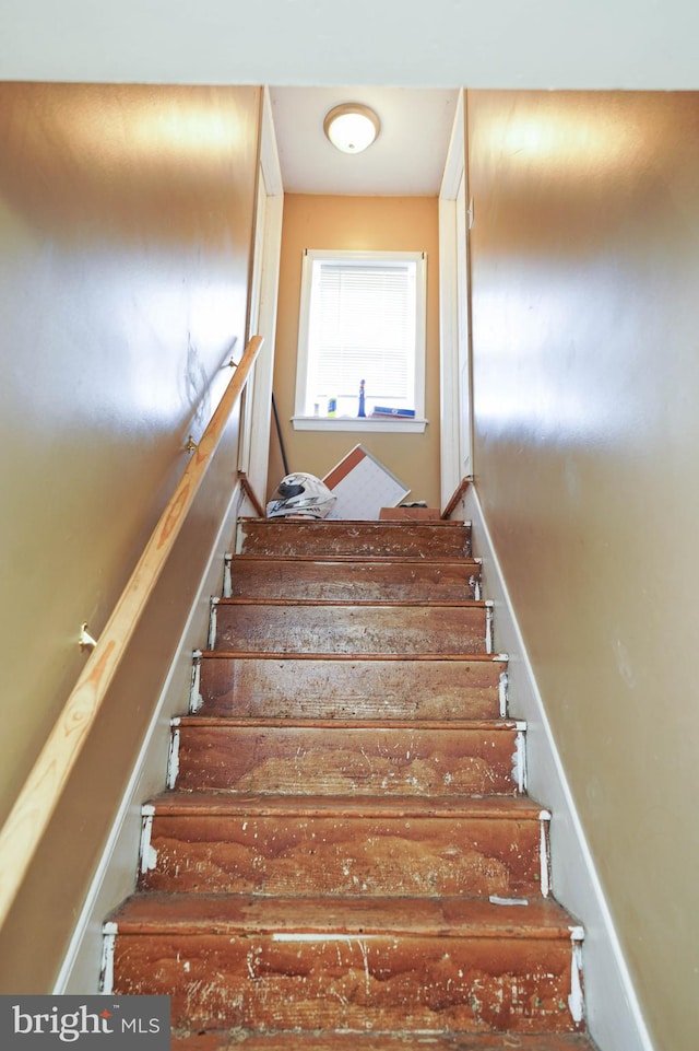 view of stairway