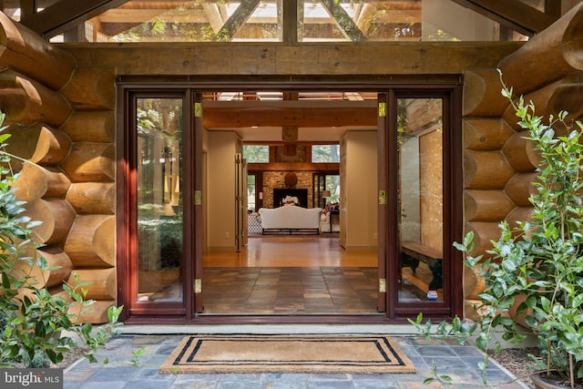 view of exterior entry