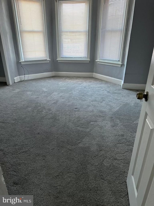 view of carpeted empty room