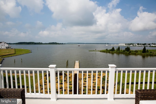 view of water feature