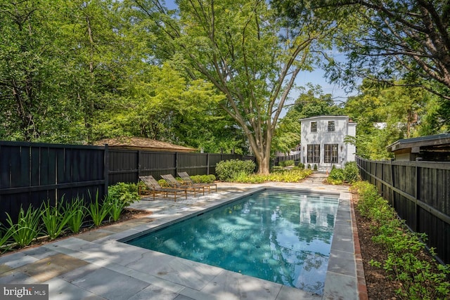 view of pool