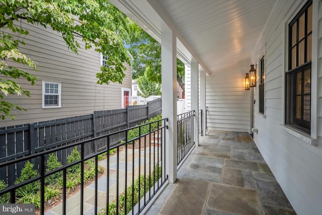 balcony with covered porch