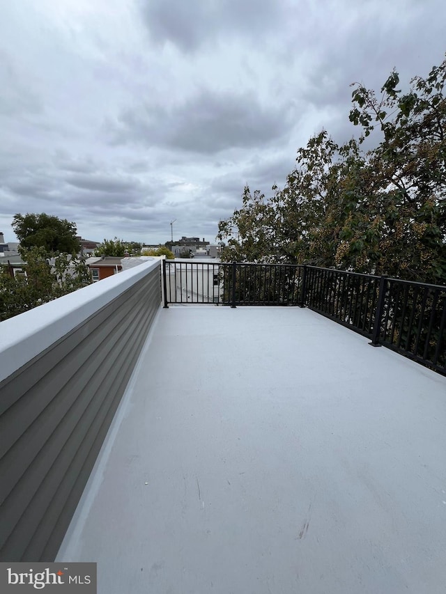 view of patio / terrace with a balcony