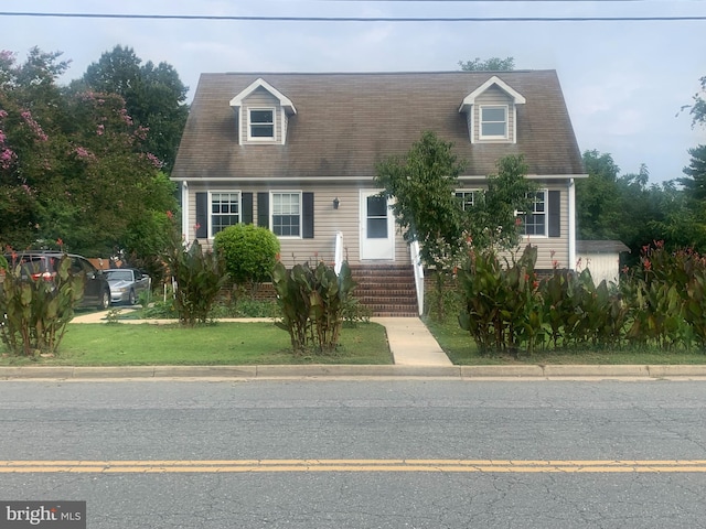 view of cape cod home