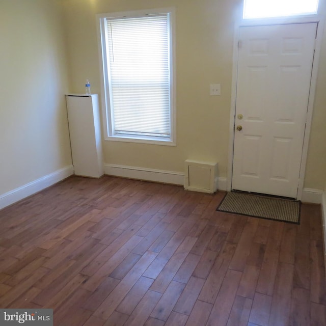 entryway featuring hardwood / wood-style floors