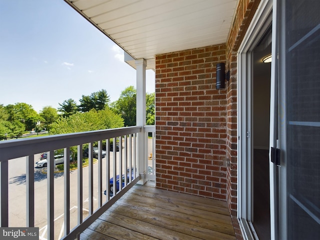 view of balcony