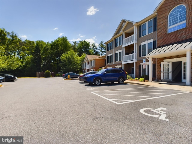 view of parking / parking lot