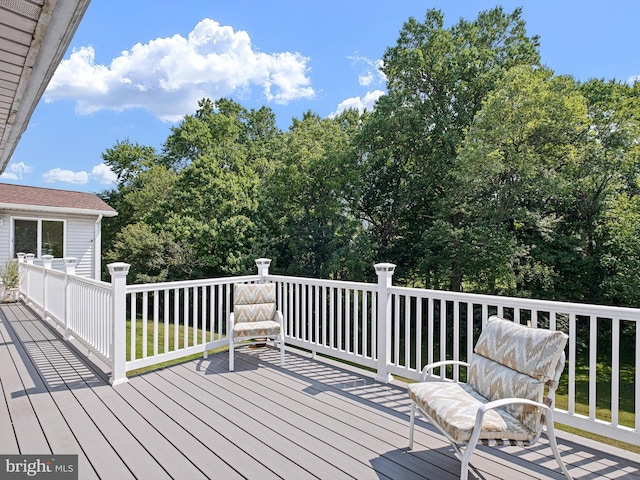 view of wooden terrace